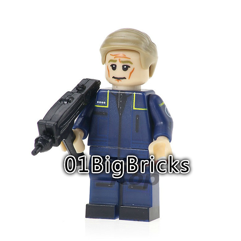01 Big Bricks Custom Ensign Travis Mayweather Star Trek Mavrel DC SuperHeroes Minifigures Toy Mini figure Fit Lego Blocks PG952