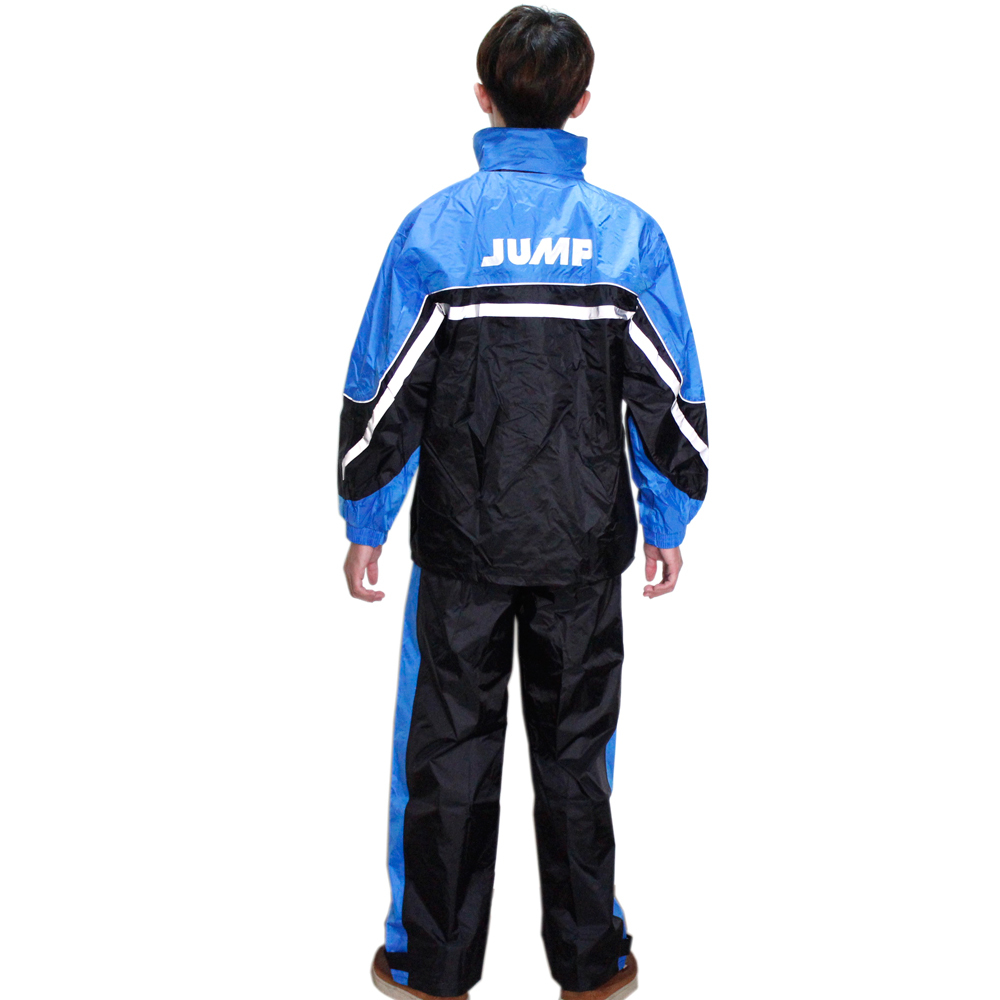【破盤清倉↘】JUMP新TV2套裝雨衣+通用鞋套-黑藍 破盤下殺 OMAX歐妹思購物網