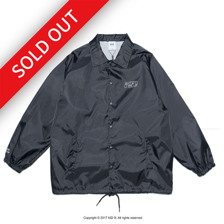 KID ® 蜂巢紋教練外套 黑