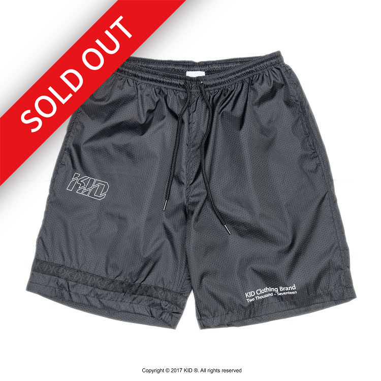 KID ® 蜂巢紋教練短褲 黑