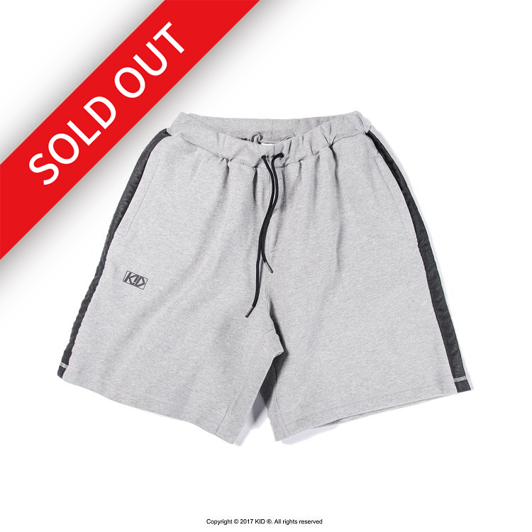 KID ® 織帶短褲 灰