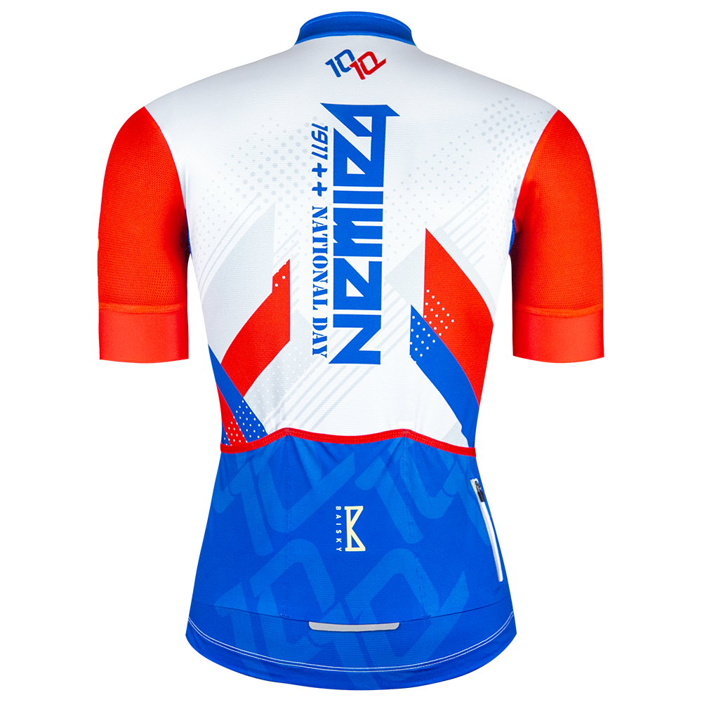 男款短車衣 雙十歡慶版 白 (2018年度國慶款)