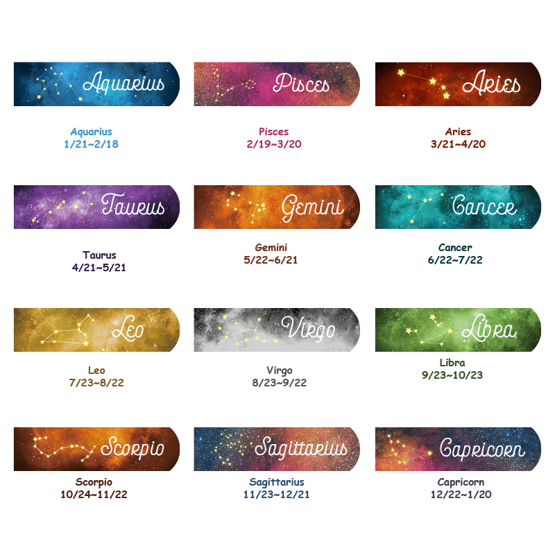 Zodiac Signs Adjustable Luggage Cinch Strap