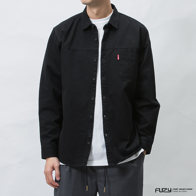 重磅 工裝 長袖襯衫 【 FUZY 】- A201166