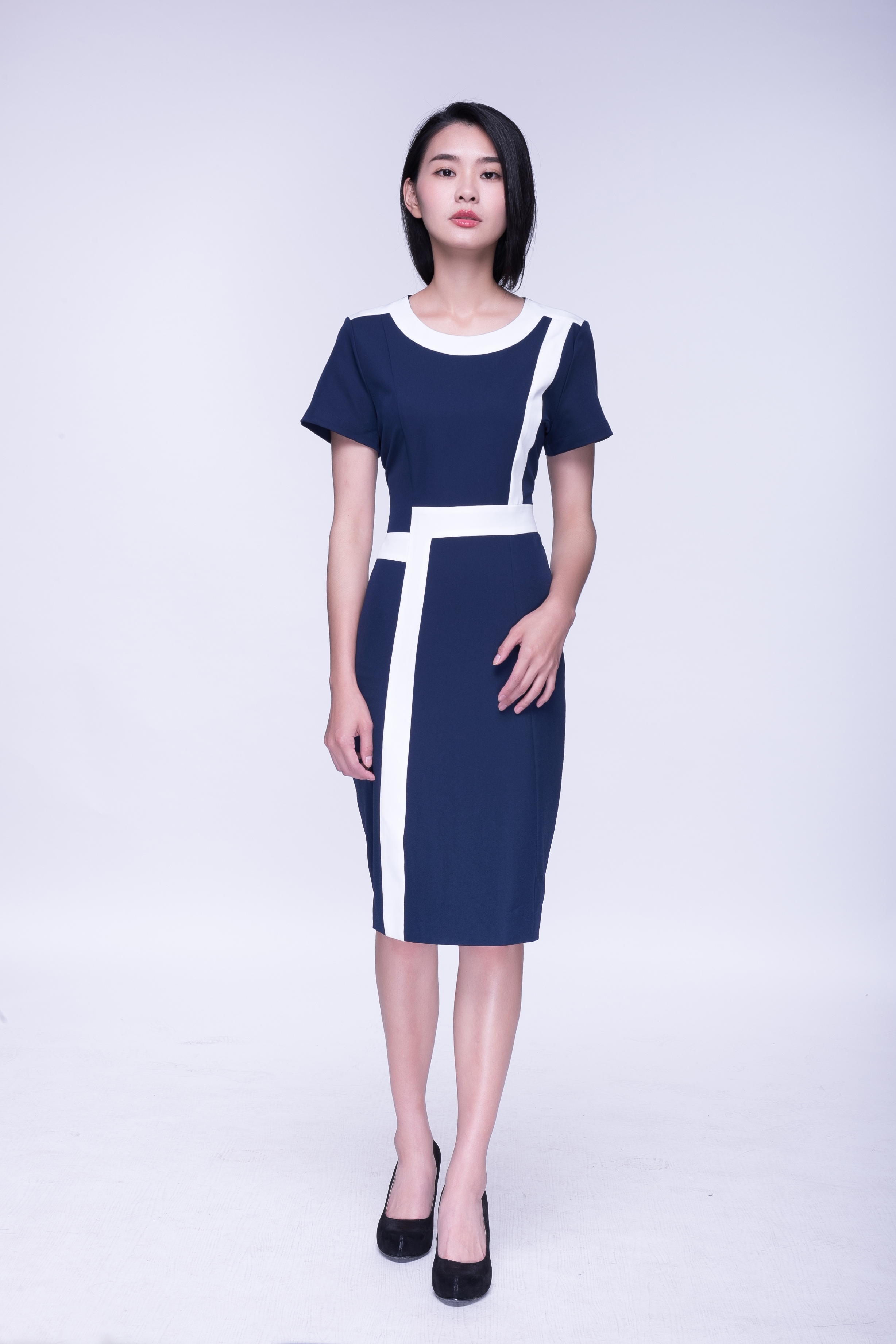 時尚ＯＬ團體制服洋裝-44-訂製款