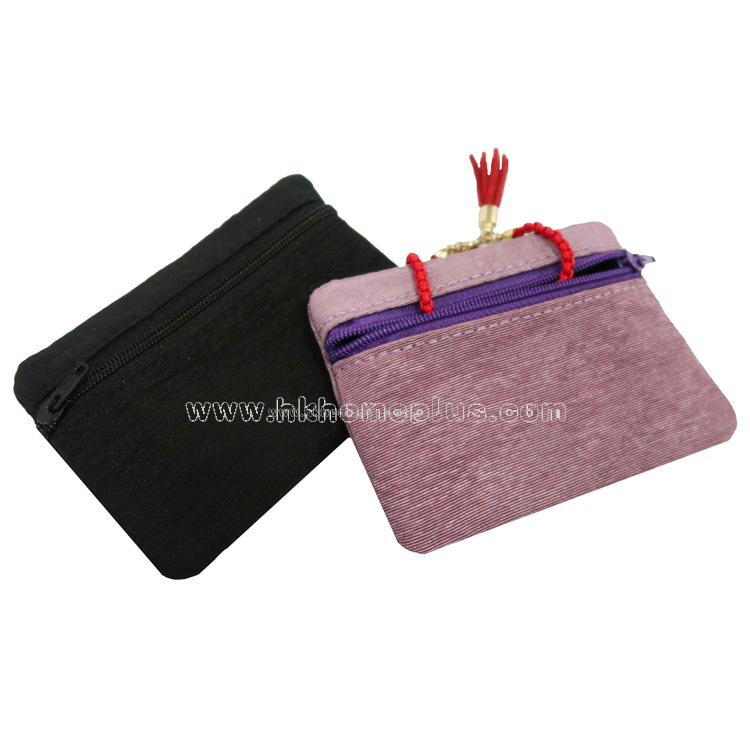 Lauren - 織花仿絲零錢/首飾收納袋