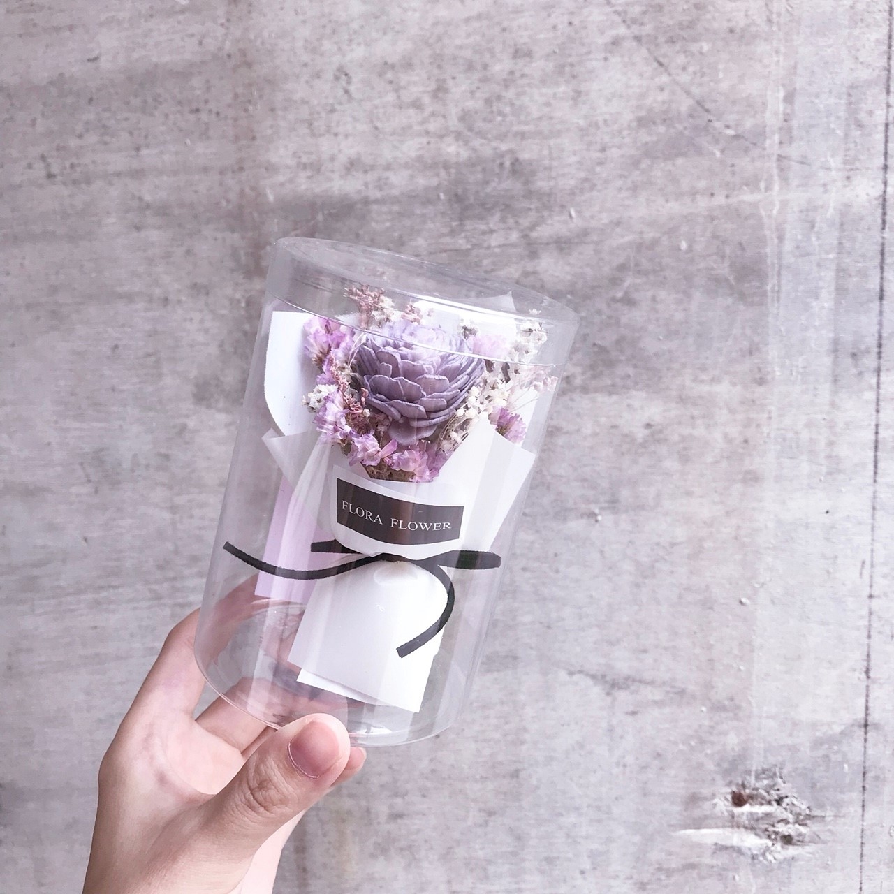 擴香瓶中花束-紫色