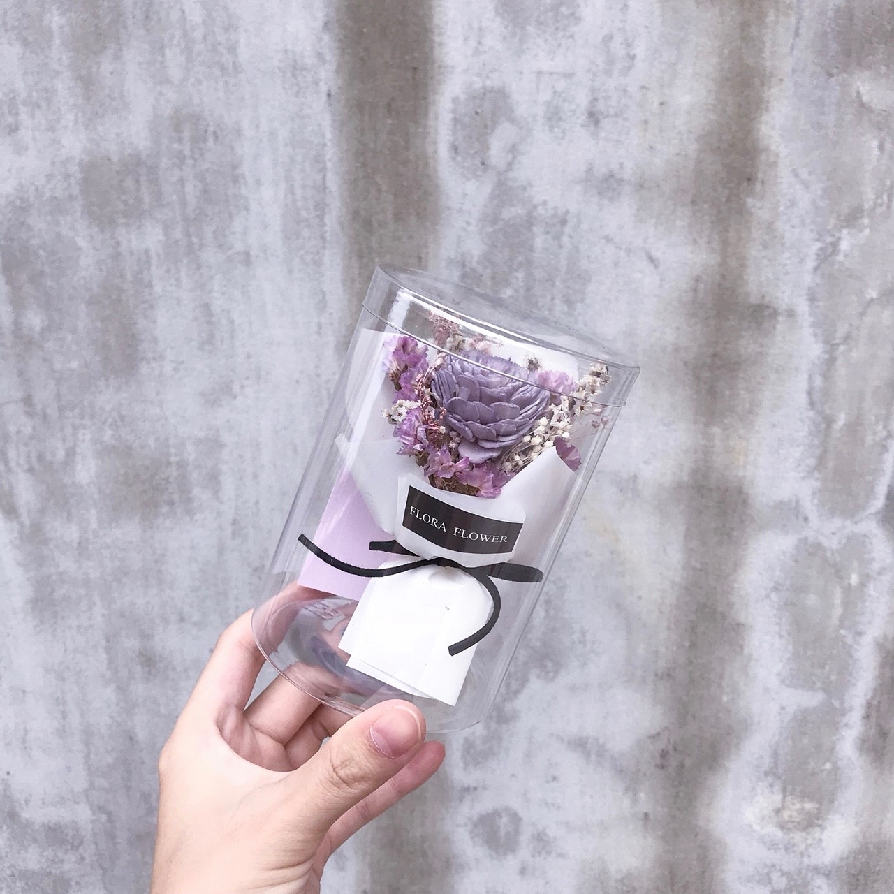 擴香瓶中花束-紫色