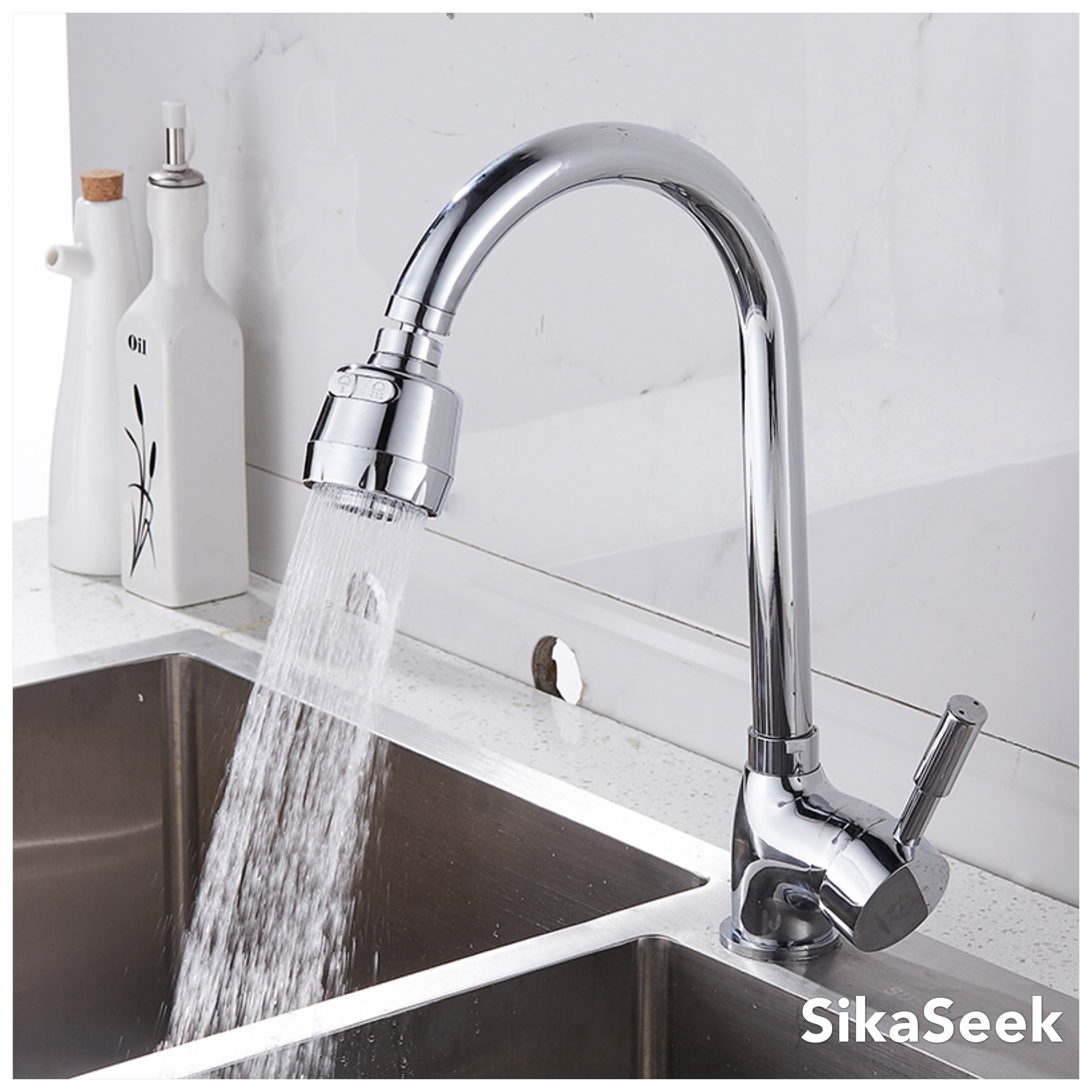 「不銹鋼」360度變頻增壓節水水龍頭