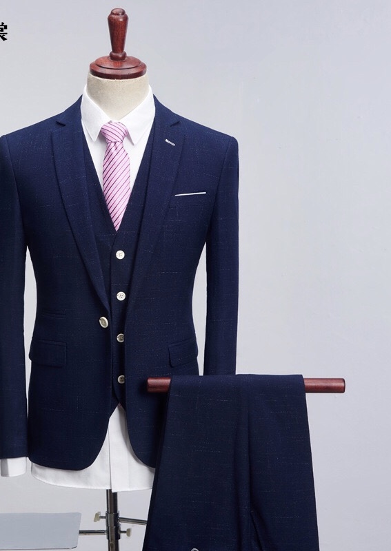 韓版細領修身西裝