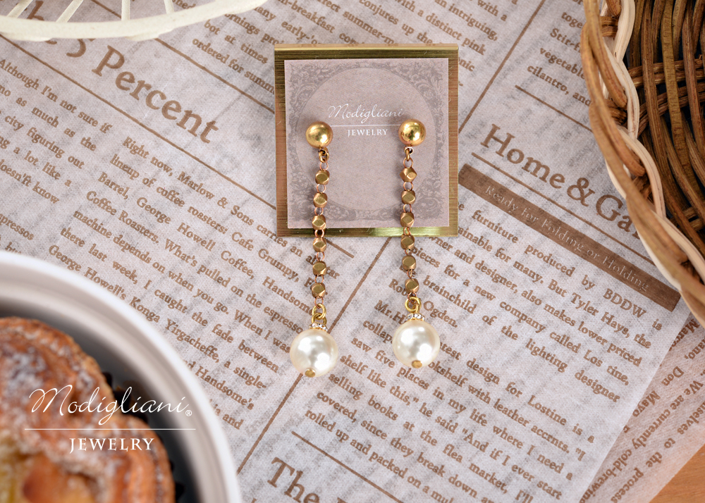 月光秘境珍珠耳環