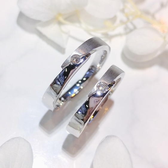 18K White Gold 0.07ct Diamond Ring