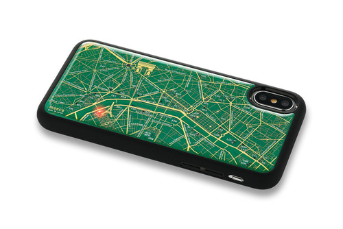 FLASH 巴黎電路線圖 iPhoneX/XS 手機殼 ( 綠色 )