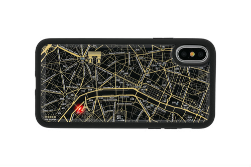 FLASH 巴黎電路線圖 iPhoneX/XS 手機殼 ( 黑色 )