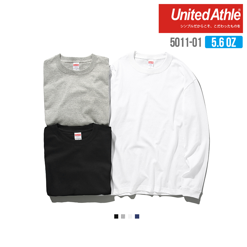 日本授權 United Athle 5011-01 5.6OZ 螺紋 長袖T恤