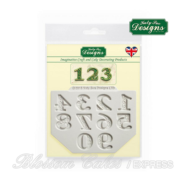 Katy Sue Manuscript Numbers - Silicone Mould