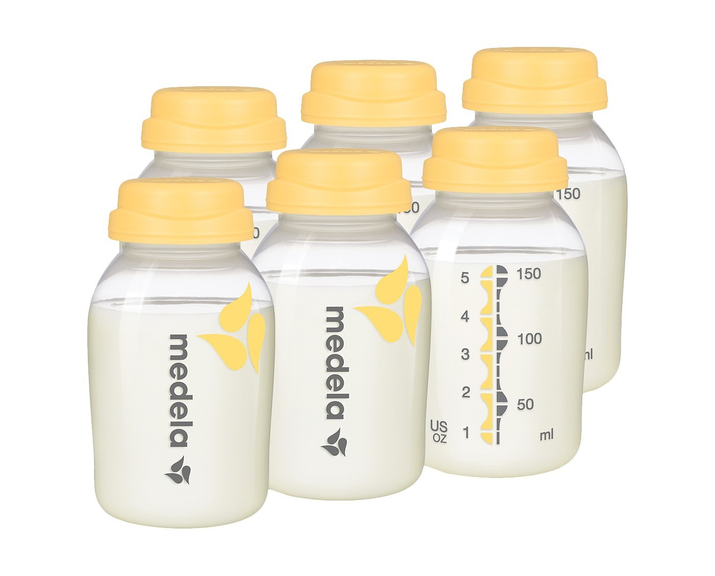 Medela, Breast Milk Collection and Storage Bottles, 5 Ounce Bottle 6count
