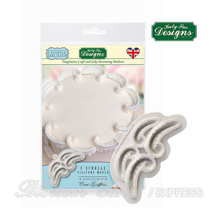 Katy Sue C Scrolls - Silicone Mould