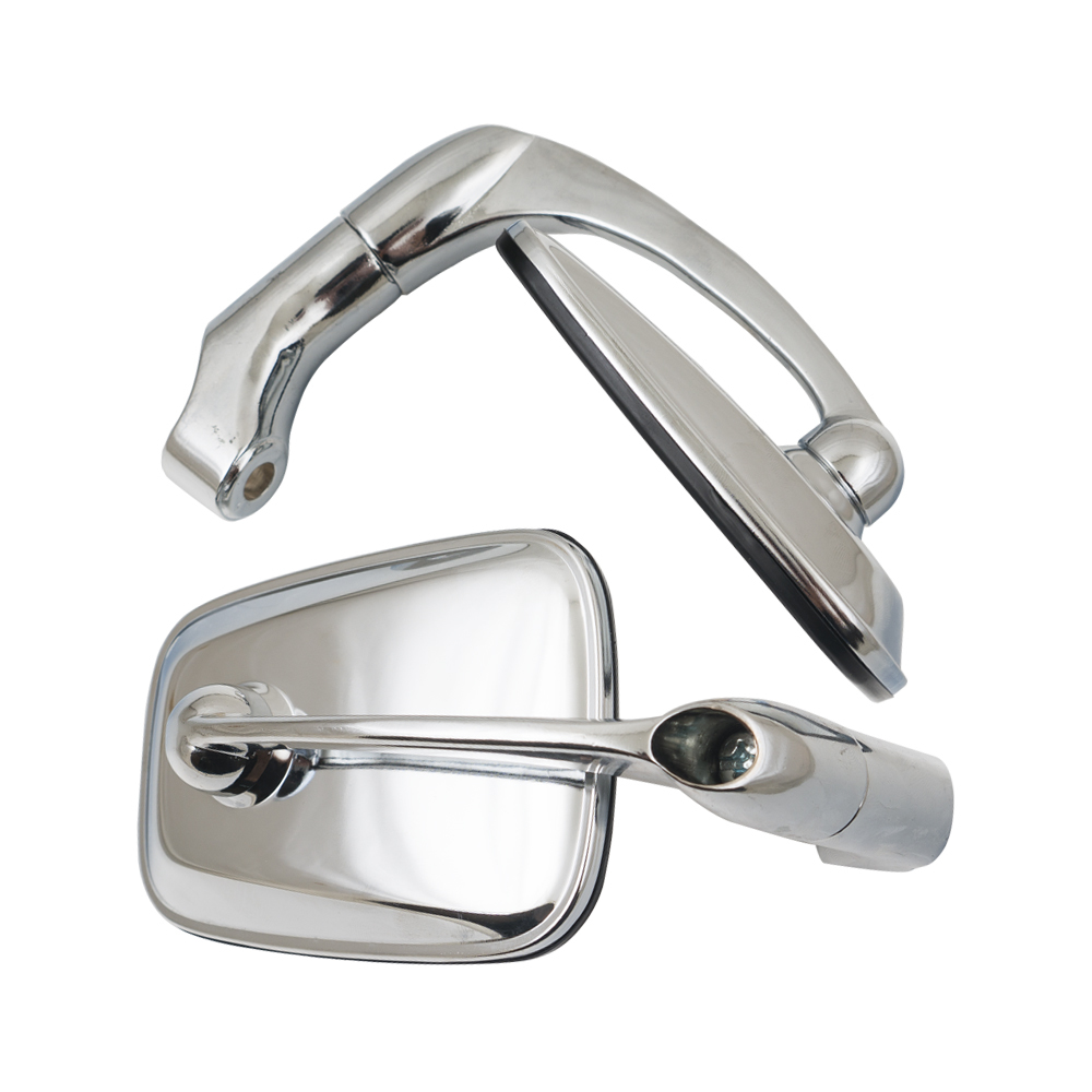 552-牛角大方鏡 黑色/電鍍