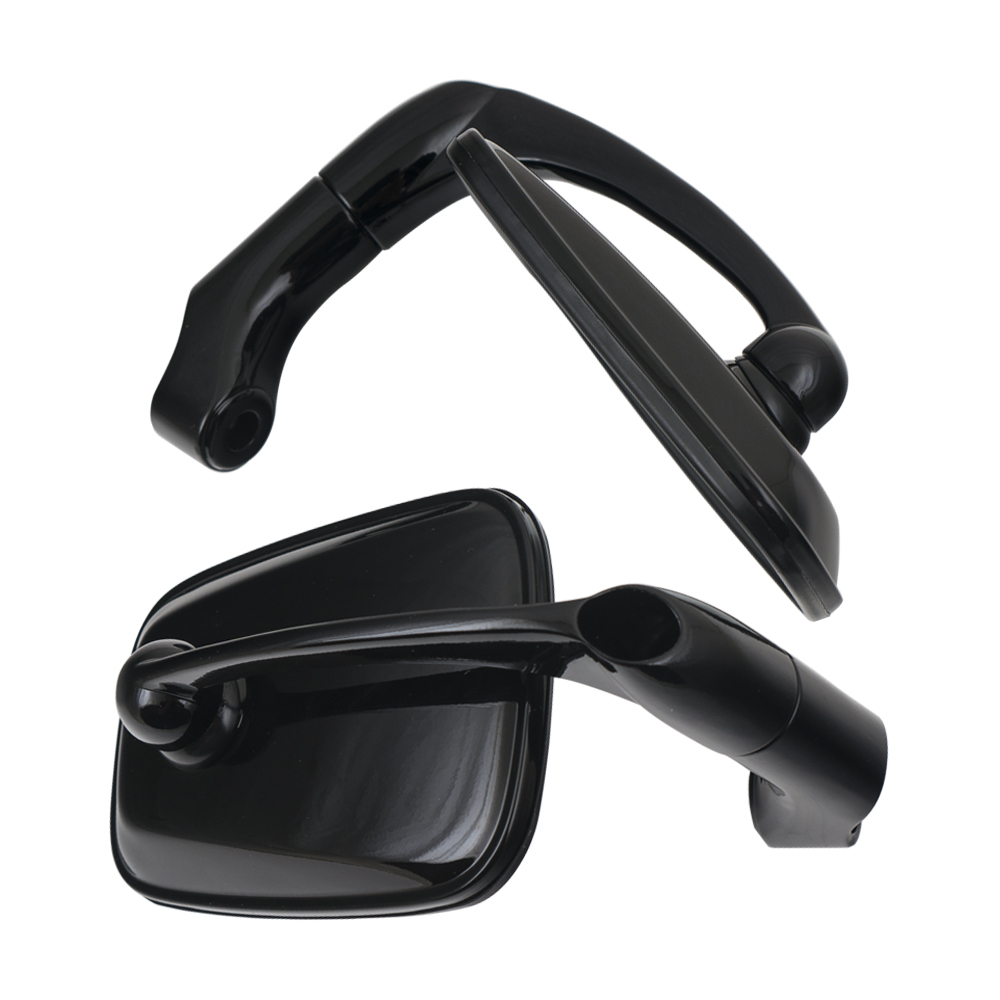 552-牛角大方鏡 黑色/電鍍