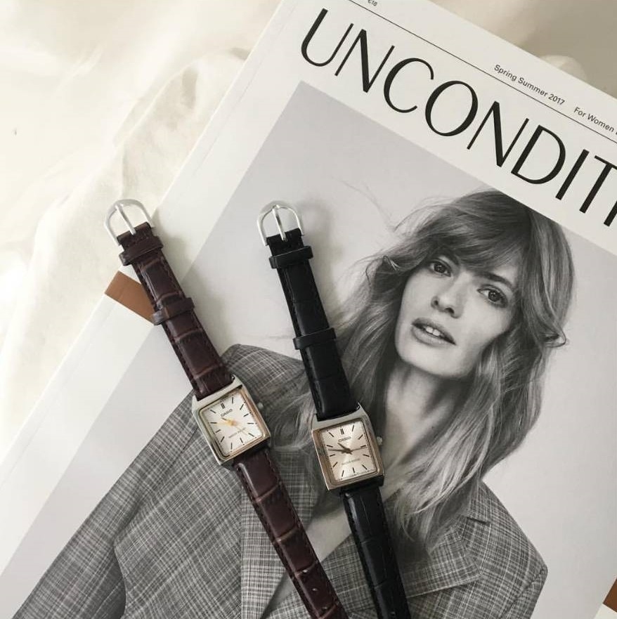 INS116 CASIO復古感方型手錶 三色