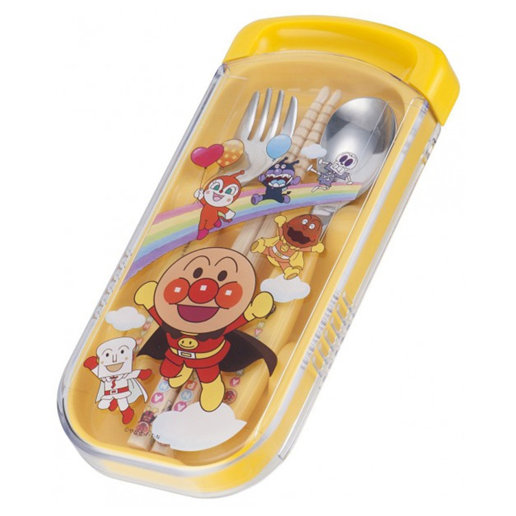 麵包超人 3合1餐具組 兒童餐具 湯叉筷子