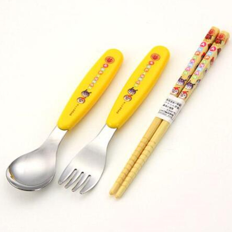 麵包超人 3合1餐具組 兒童餐具 湯叉筷子