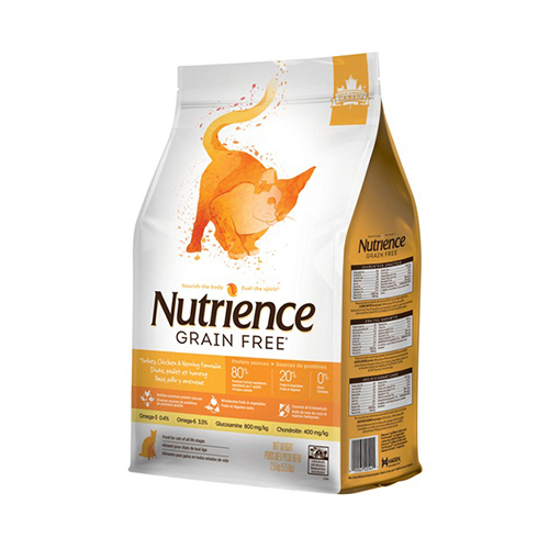 Nutrience紐崔斯-無穀養生系列-成貓(火雞+雞肉+鯡魚)|貓飼料
