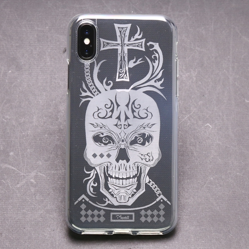 <iPhone>魔炎骷髏 光雕保護殼