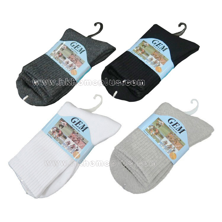 3對裝 Gem: 毛巾底綿運動襪