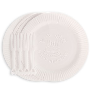 基本盤叉組【蛋糕盤/蛋糕紙盤/蛋糕盤叉】