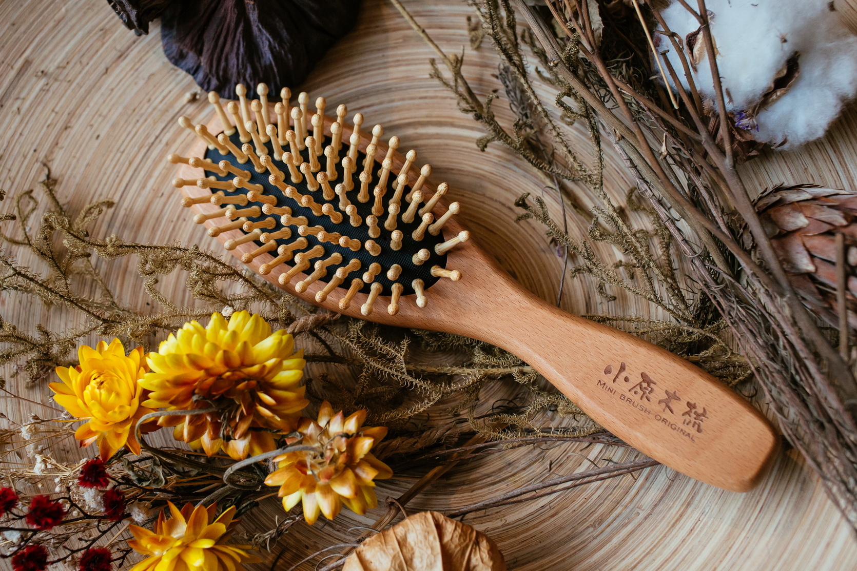 【小原木梳】外銷日本 山毛櫸竹針木梳