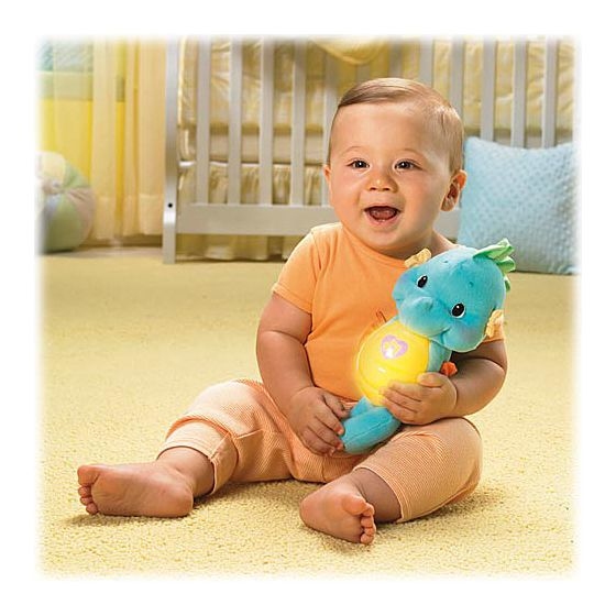 Fisher-Price Soothe & Glow Seahorse, Plush Baby Toy