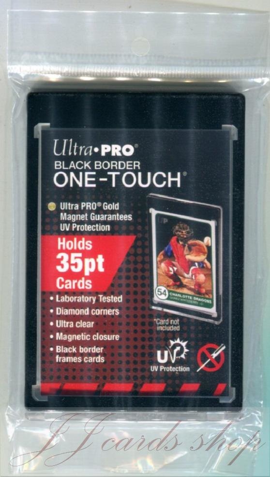 美國原廠 Ultra Pro 抗UV款 - 吸磁式卡夾 / 磁鐵卡夾 尺寸:35pt (黑框版本)