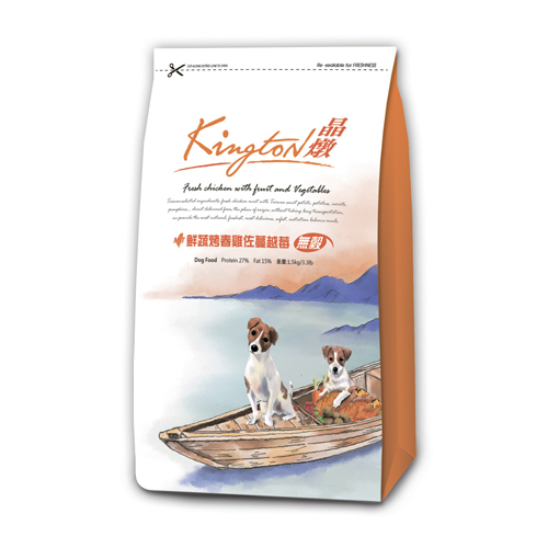 晶燉 無穀鮮蔬烤春雞佐蔓越莓 小顆粒 |狗飼料