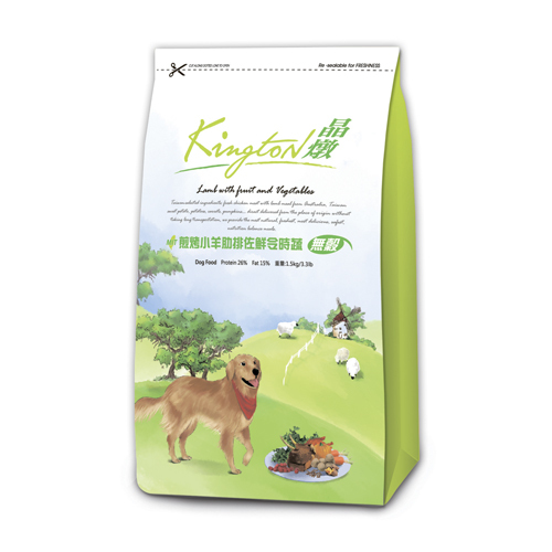 晶燉 無穀煎烤小羊肋排佐鮮令食蔬 小顆粒 |狗飼料