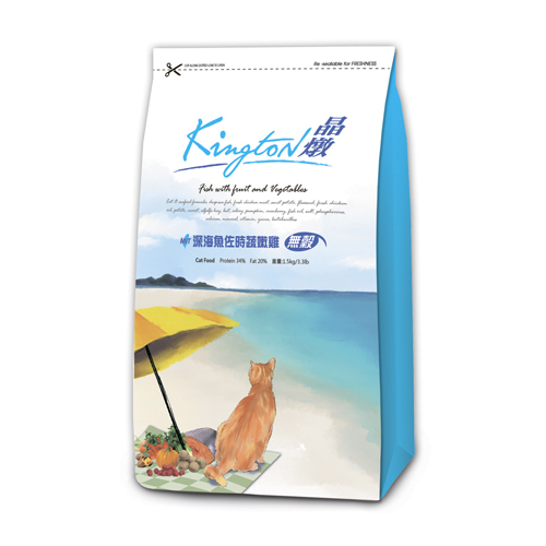 晶燉-無穀深海魚佐食蔬嫩雞-貓