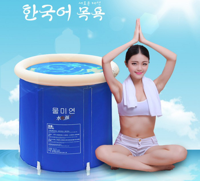 水美顏摺合SPA浴桶| 折疊浴缸