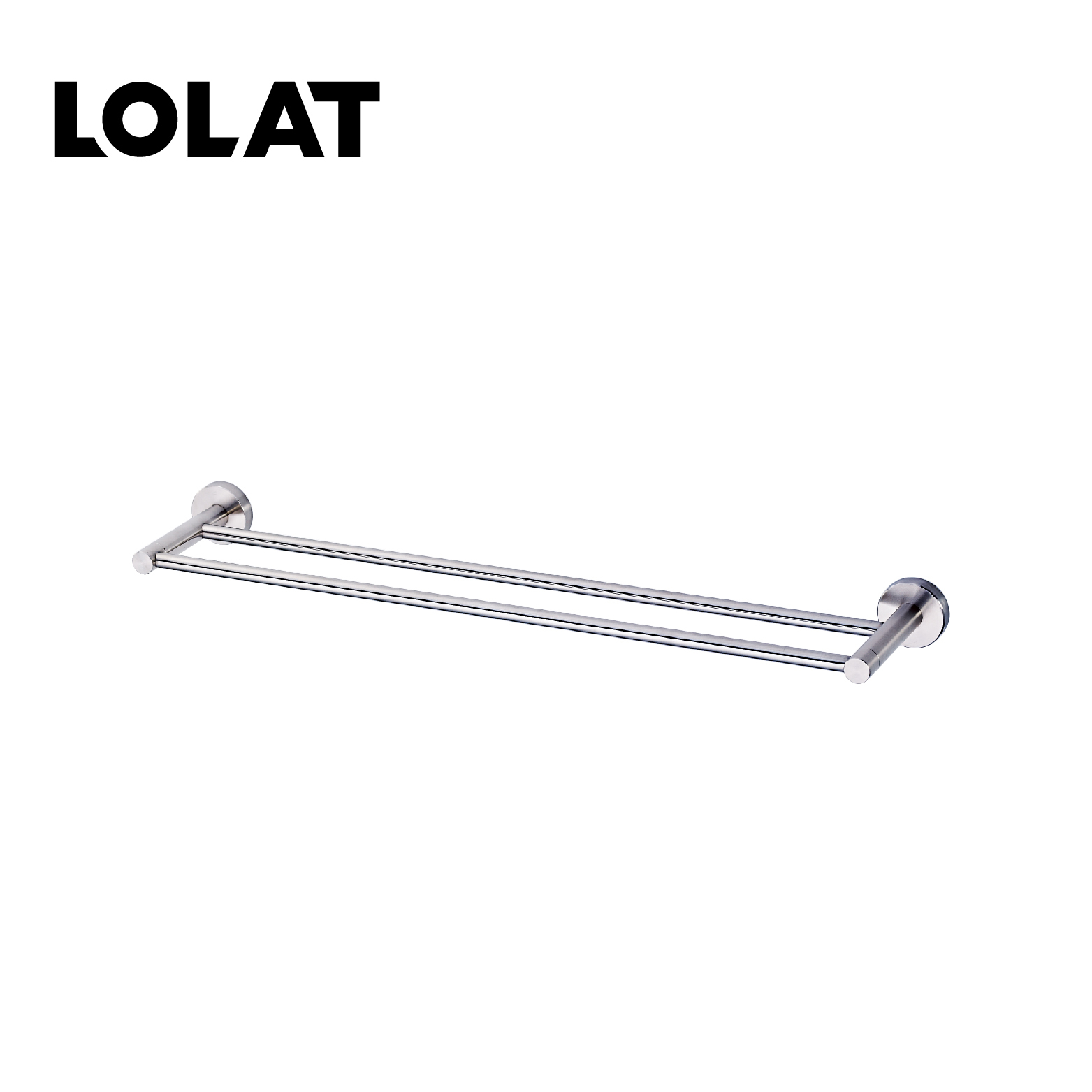 LOLAT × 不鏽鋼雙桿毛巾架-A3420S
