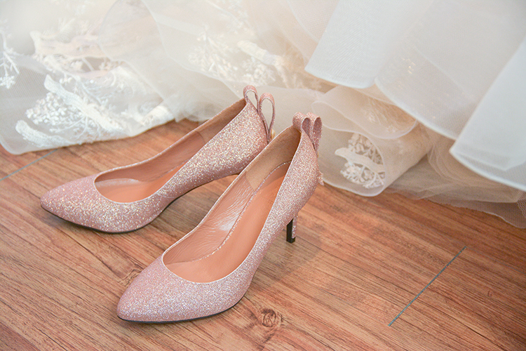 Natalia 葛利特亮片跟鞋(兩色)MIT款