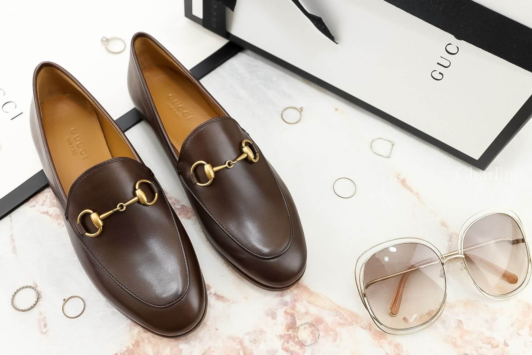 Gucci Jordaan Leather Loafer 深咖啡色樂福鞋