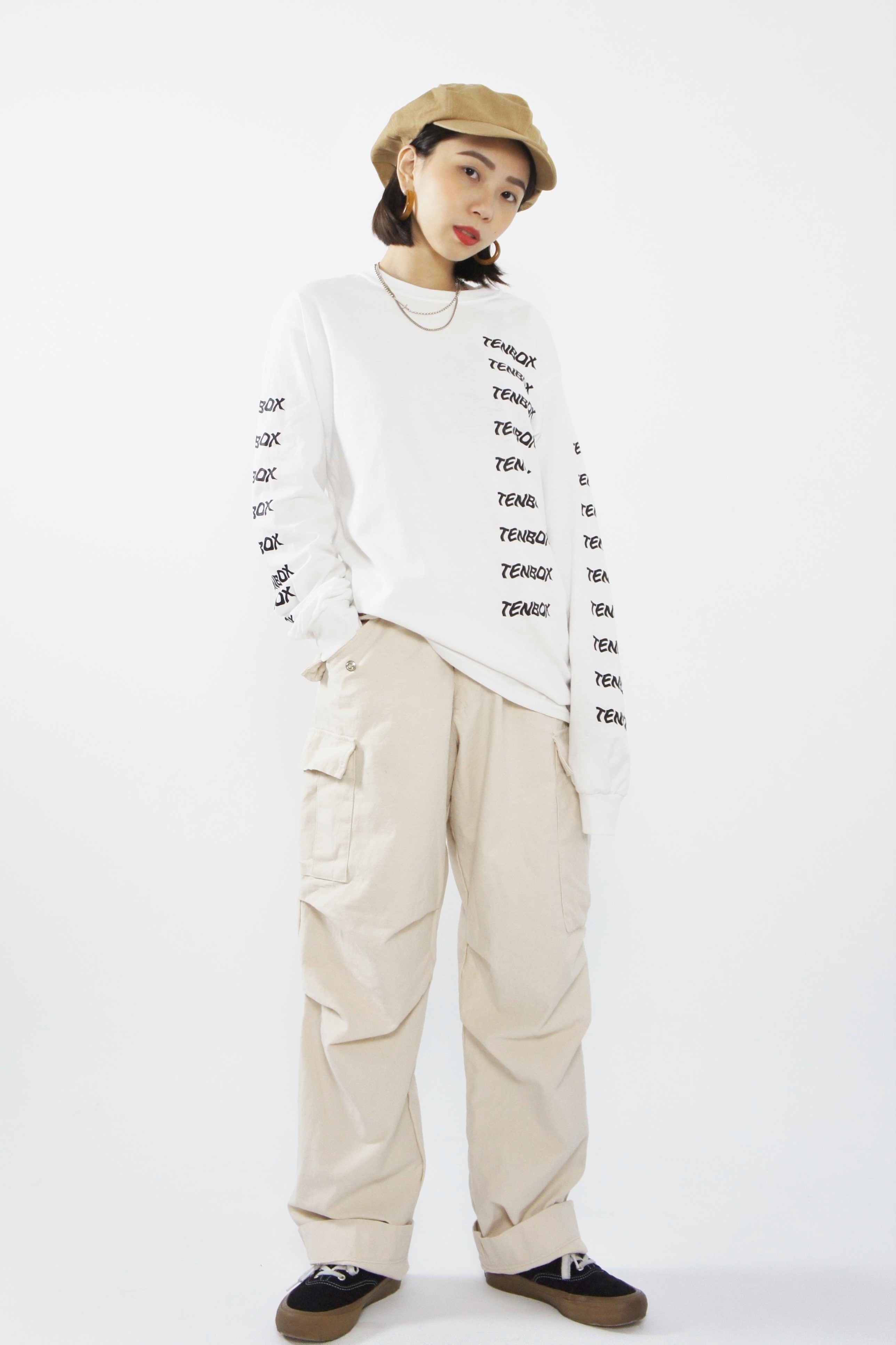 10匣 LOGO 長袖 TEE