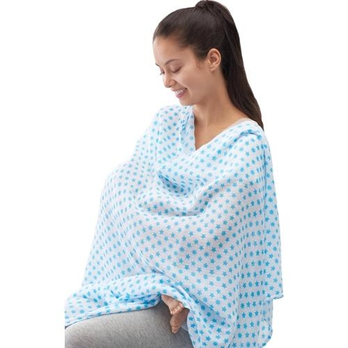 美國idealbaby 輕柔新生兒包巾(3入)-藍星星 IB103 【美國 aden+anais副牌】