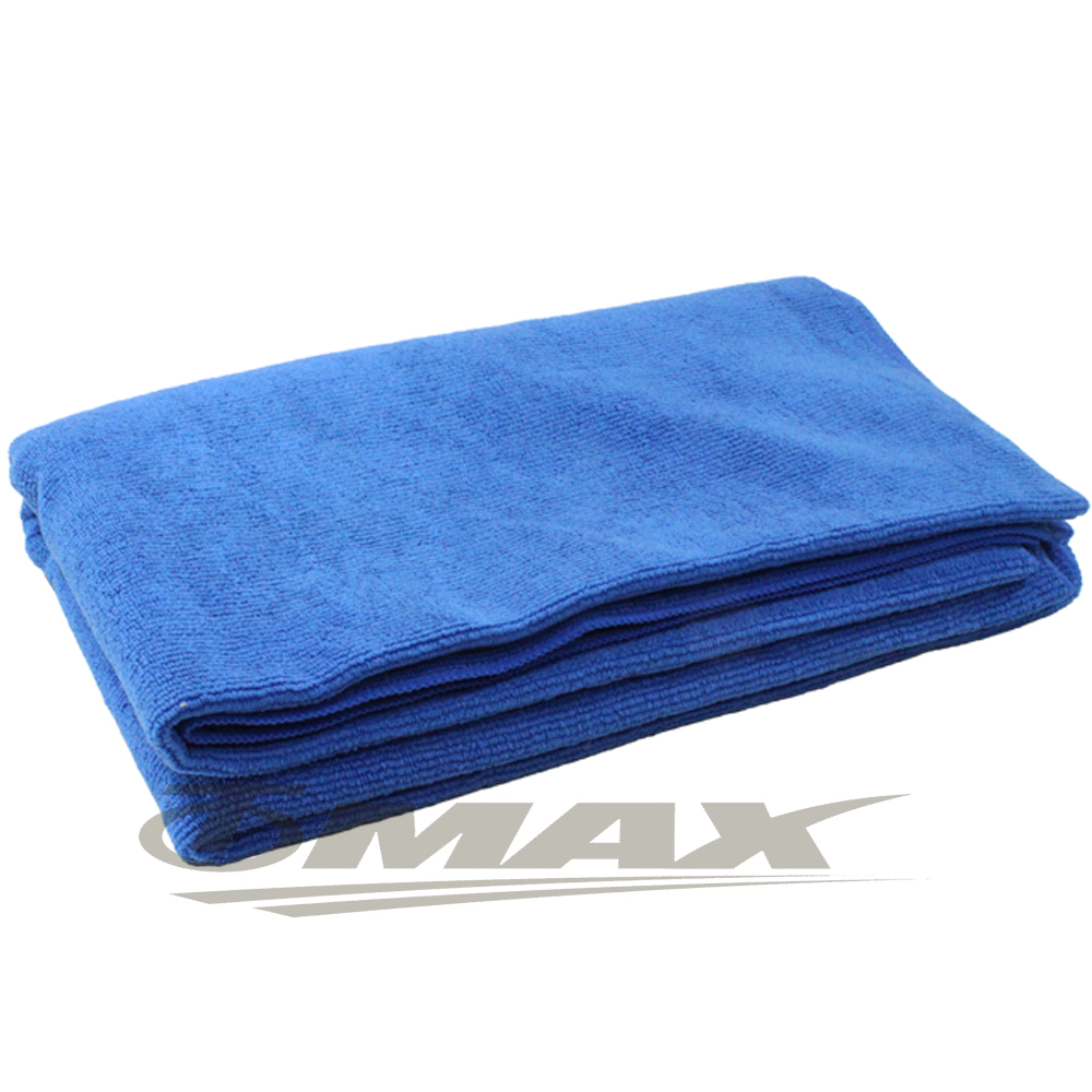 omax超纖維加大洗車巾藍色150x60cm-2入 破盤下殺