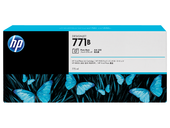 HP 771B DesignJet 墨水盒 (775毫升) - B6X99A/B6Y00A/B6Y01A/B6Y02A/B6Y03A/B6Y04A/B6Y05A/B6Y06A