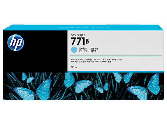 HP 771B DesignJet 墨水盒 (775毫升) - B6X99A/B6Y00A/B6Y01A/B6Y02A/B6Y03A/B6Y04A/B6Y05A/B6Y06A