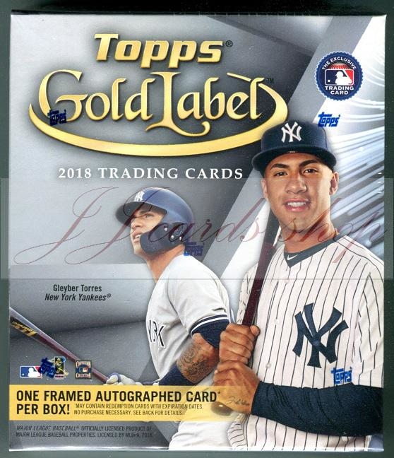 MLB 2018 Topps Gold Label 棒球卡卡盒(金商標金屬框卡面親簽系列! ) MLB 2018 Topps Gold Label 棒球卡卡盒(金商標金屬框卡面親簽系列! )