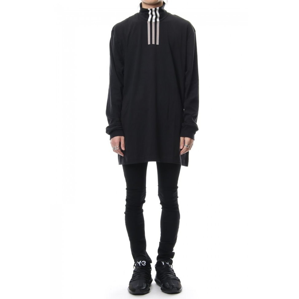 【 Y-3 3STP HNCK 三線半領長版TEE】
