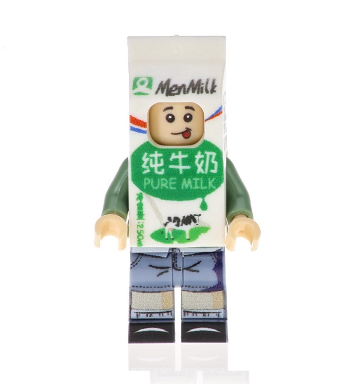 Buy 3 Get 34% Off - 01 Big Bricks Custom Drink Carton Mascotn Marvel DC SuperHeroes Minifigures Toy Mini figure Fit Lego Blocks PG1299