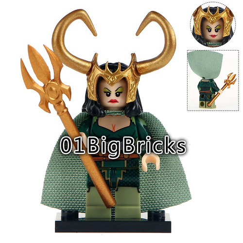 01BigBricks Custom Lady Loki Minifigures Fit Lego